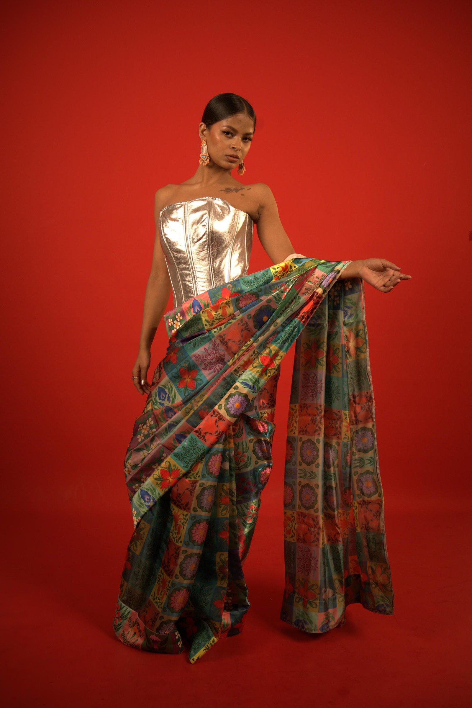Phulleshwari sari